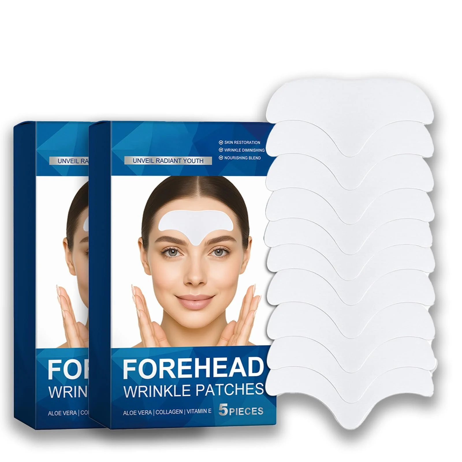 Пластыри против морщинок Pack of 10 пластырей для лба, фото №1