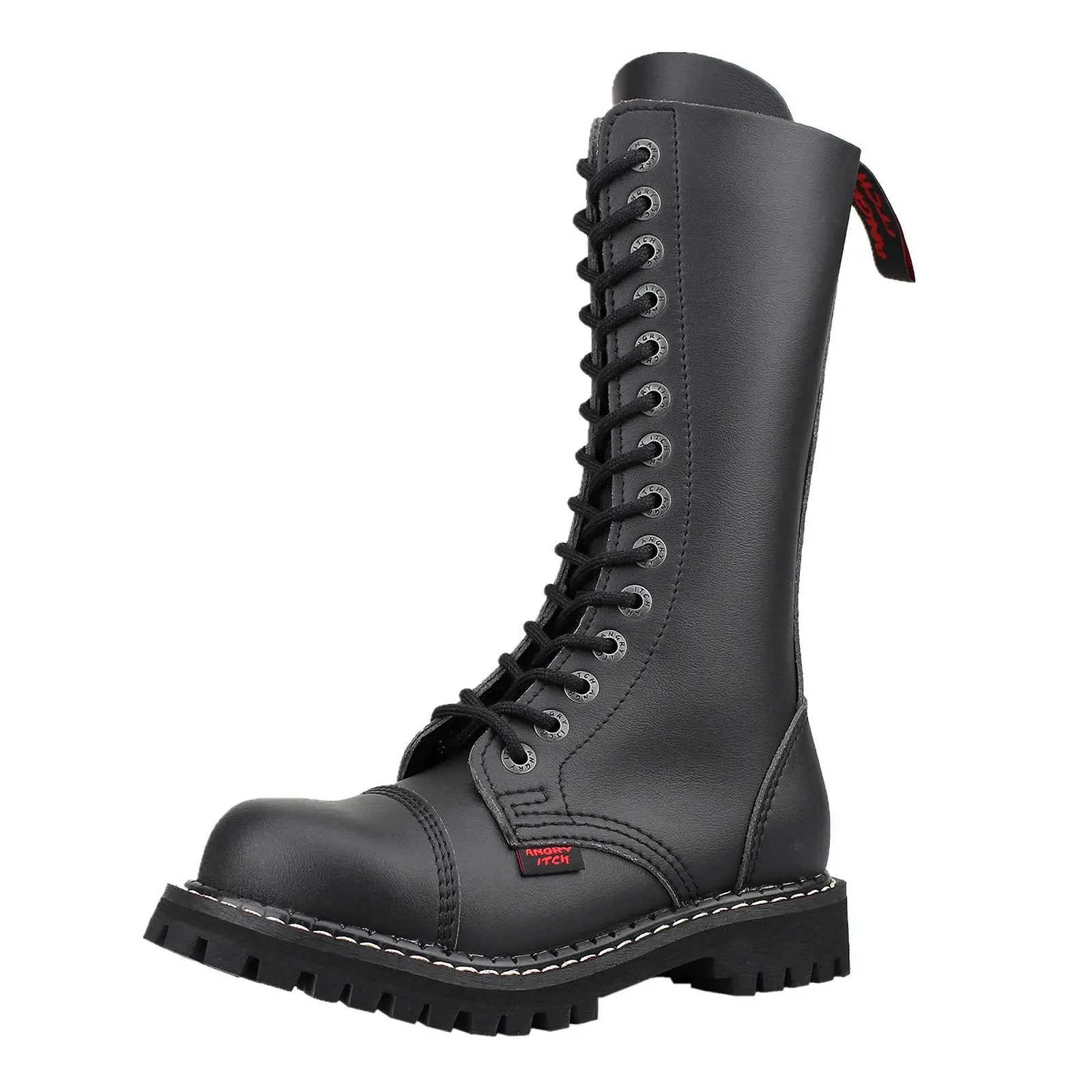 Чоботи ANGRY ITCH 14-Hole Vegan PU Black, фото №1 Чоботи ANGRY ITCH 14-Hole Vegan PU Black, фото №1