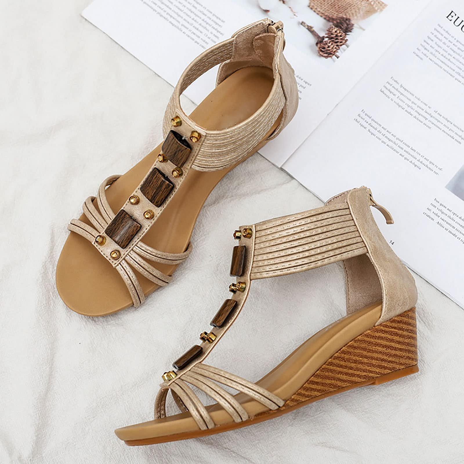 Босоножки на платформе Summer, Миндальный, фото №8 Босоножки на платформе Summer, Миндальный, фото №8