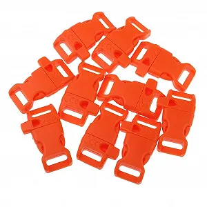 Пряжка зі свистком Fenteer для браслетів з паракорду 10 шт. synthetic.ua - Фото 1