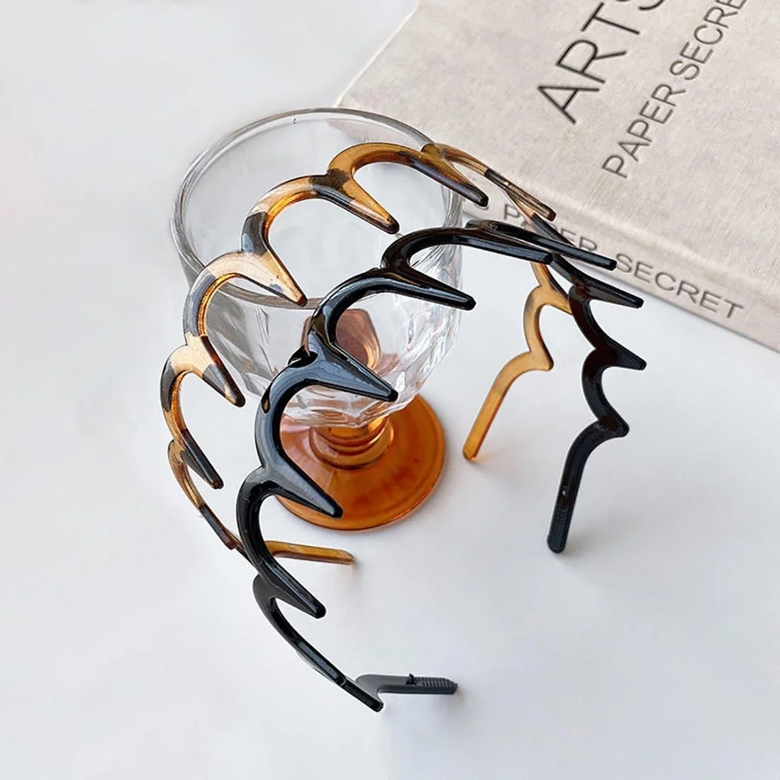 Обруч Зигзаг Cubahop з зубцями, 2 шт, Чорний та Tort, фото №3