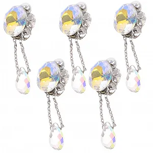 Подвеска для ногтей Healvian 5 шт., бриллиант, камни для ногтей, 3D аксессуары для девушек, стразы, жемчуг, хрусталь - Фото 1