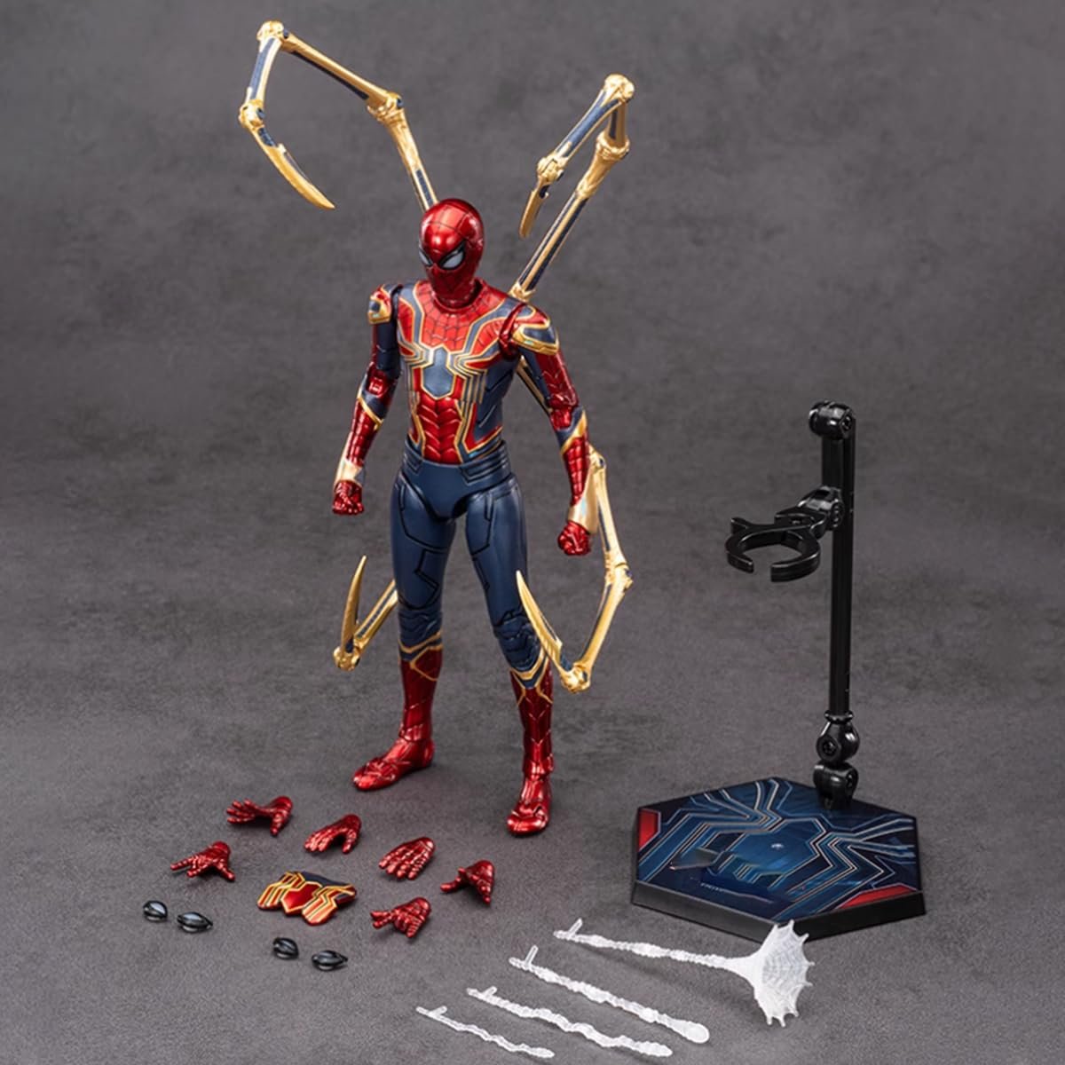 Фигурка Iron Spider 2.0 HiPlay ZD, 1/10, набор, 18 см, фото №7