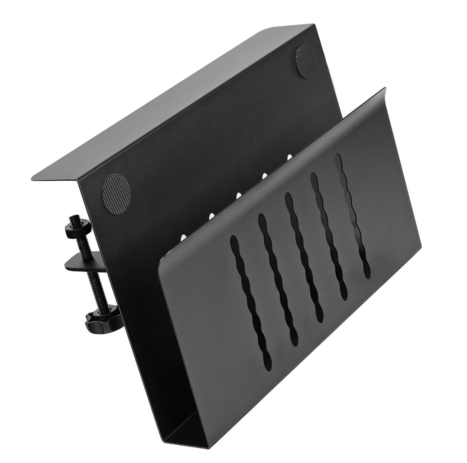 Подставка для ноутбука алюминиевая, эргономичная настольная боковая подставка для ноутбука, подставка для компьютера с рассеиванием тепла для офиса и дома, без сверления, фото №6