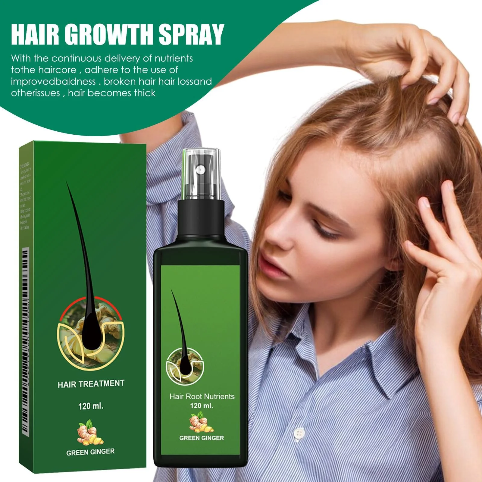 Сироватка для догляду за волоссям з біотином для стимуляції росту волосся, фото №7 Сироватка для догляду за волоссям з біотином для стимуляції росту волосся, фото №7