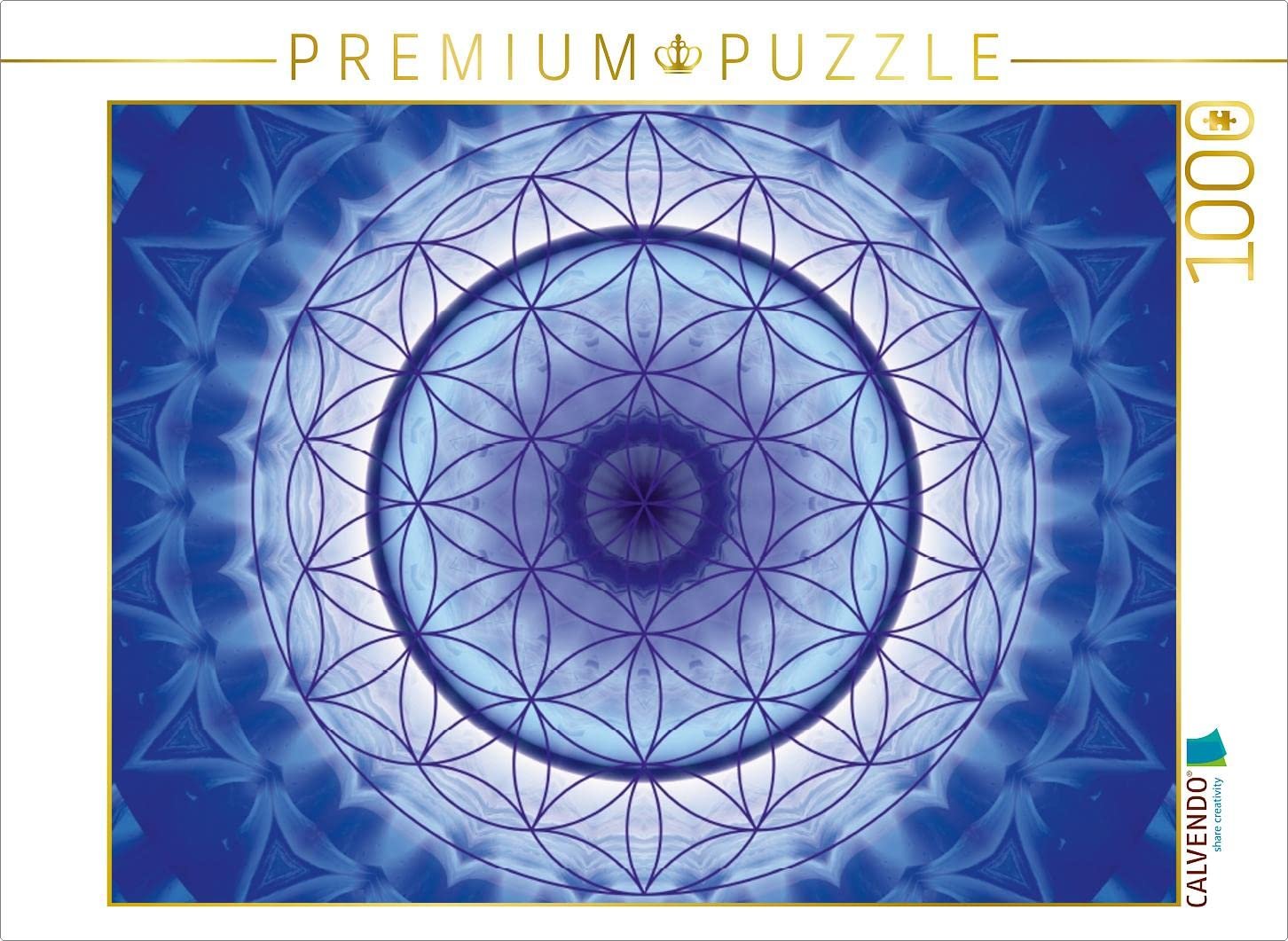 Пазл Mandala Flower of Life 1000 деталей Blue, фото №1 Пазл Mandala Flower of Life 1000 деталей Blue, фото №1