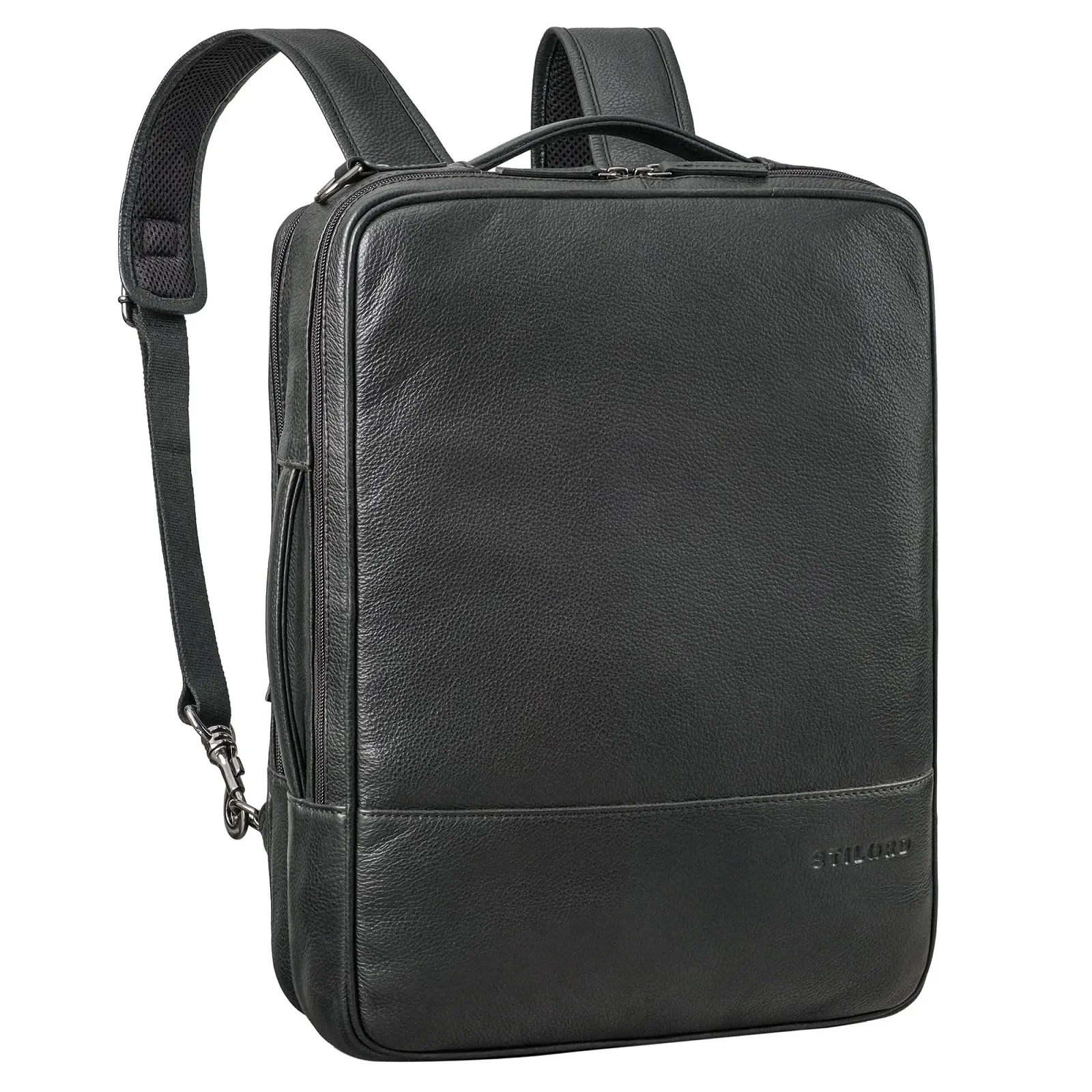 Рюкзак STILORD Dash 2-in-1 Leather XL 15-16 Inch Obsidian Black, фото №1 Рюкзак STILORD Dash 2-in-1 Leather XL 15-16 Inch Obsidian Black, фото №1