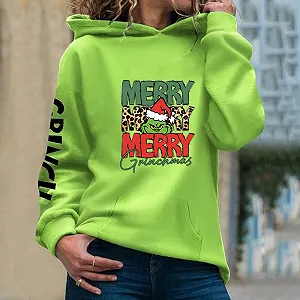 Худи BHXUTK Рождественский свитер Женский Рождественский L Рождественский synthetic.ua - Фото 1