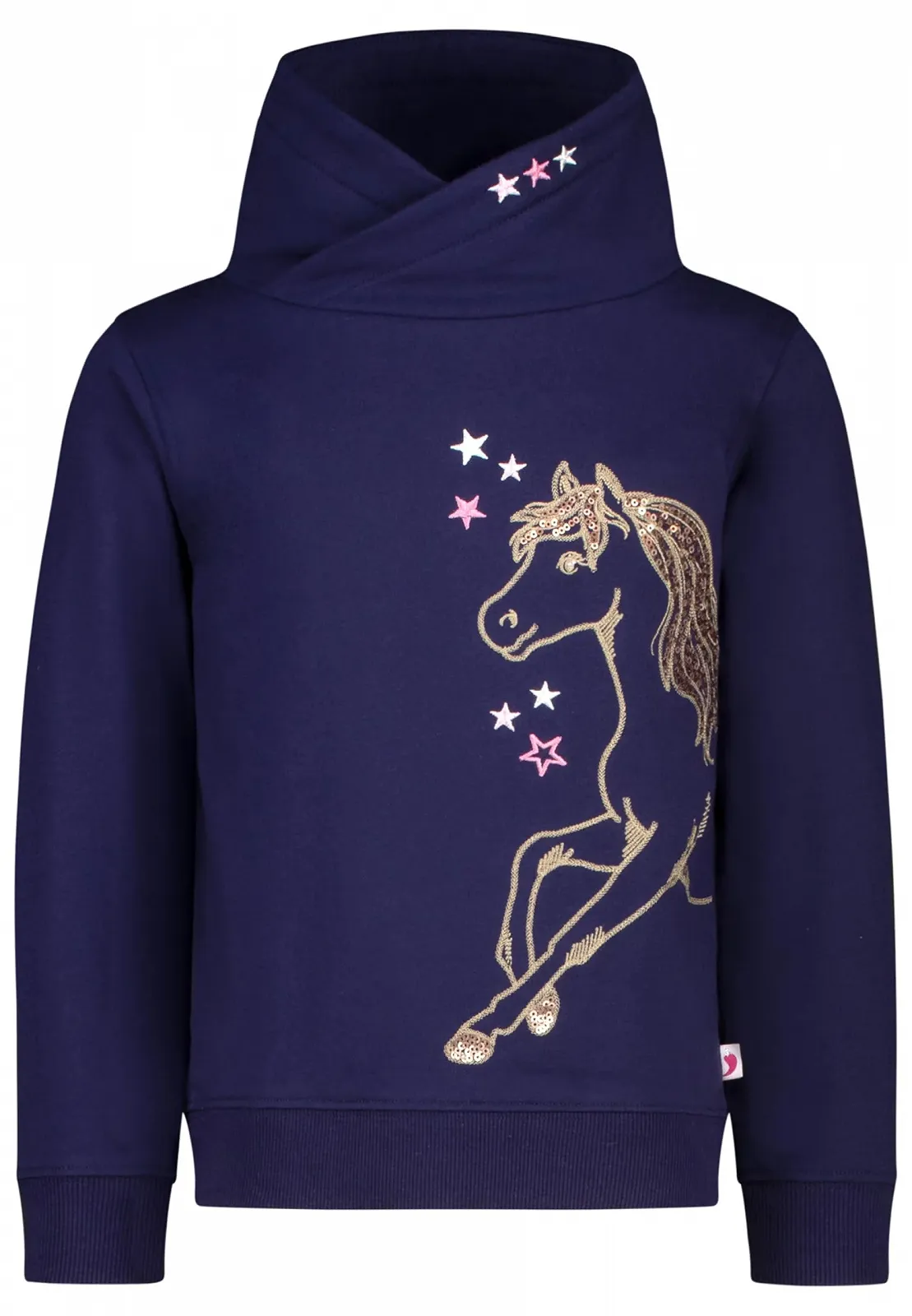 Дівчача толстовка SALT AND PEPPER з вишивкою коня та футболкою з паєтками, фото №1