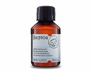 Універсальний гель для душу для тіла, обличчя та волосся Bullfrog Secret Potion N.1 92,3% натуральний деревний та амбровий аромат 100 мл - Фото 1