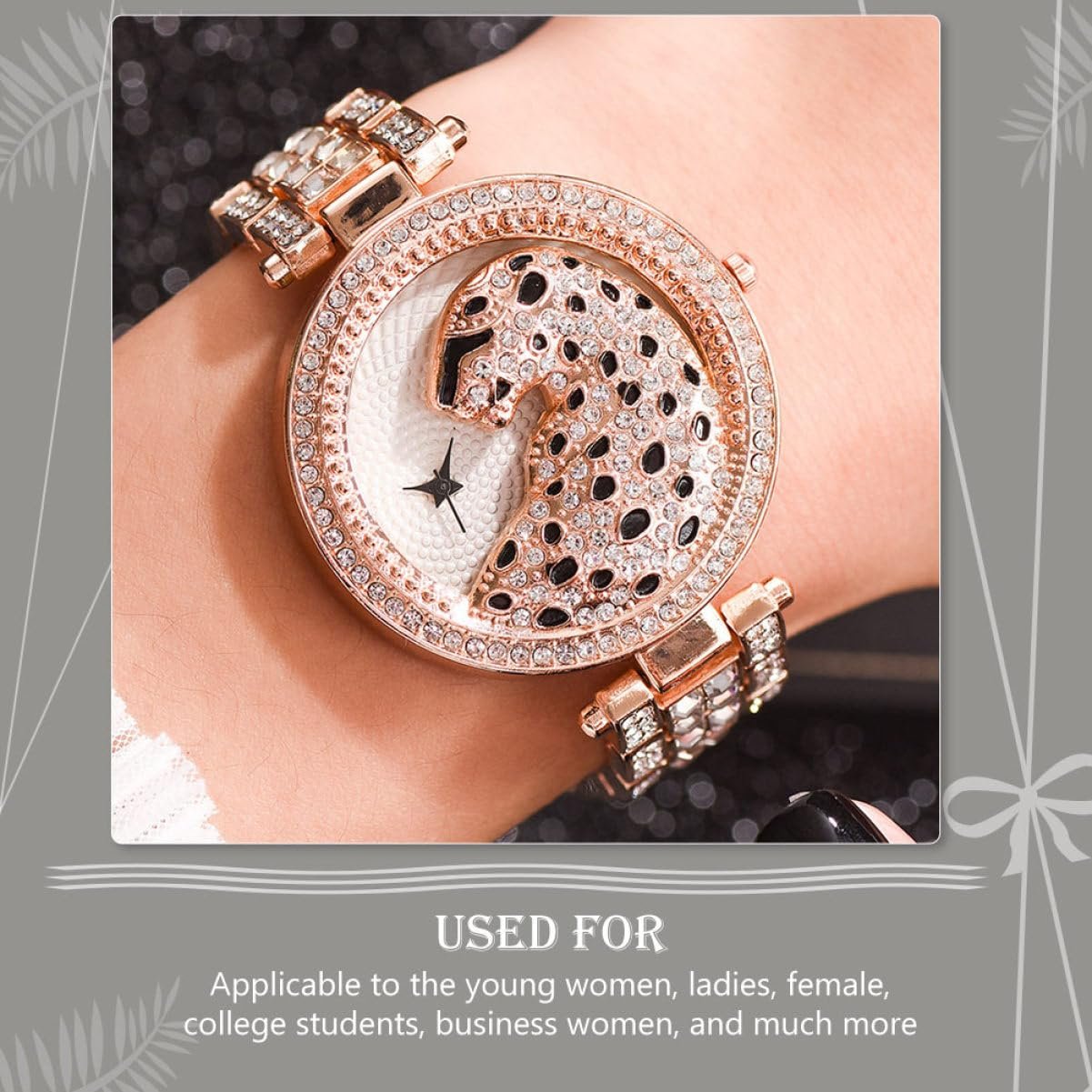 Кварцовий годинник LIFKOME для жінок,, стійкий до подряпин циферблат, фото №3