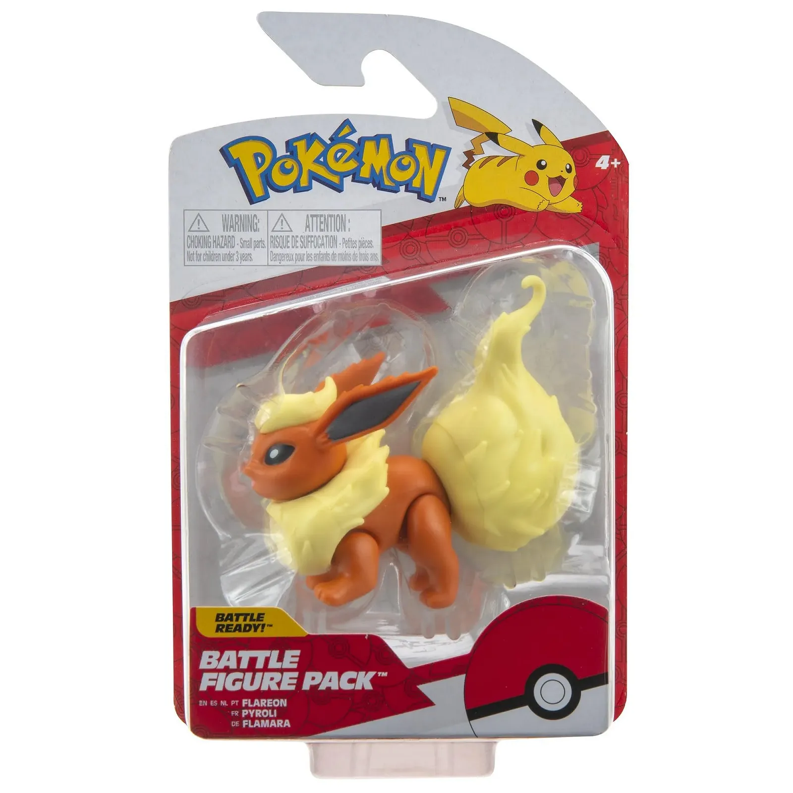 Бойова фігурка Pokémon Battle Figure Pack Flareon Flamara PKW0298 7,5 см, фото №1