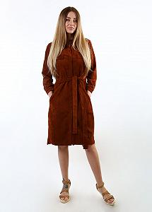 Платье inDresser L Коричневый (IN-F0280В064Д-Brown) - Фото 1