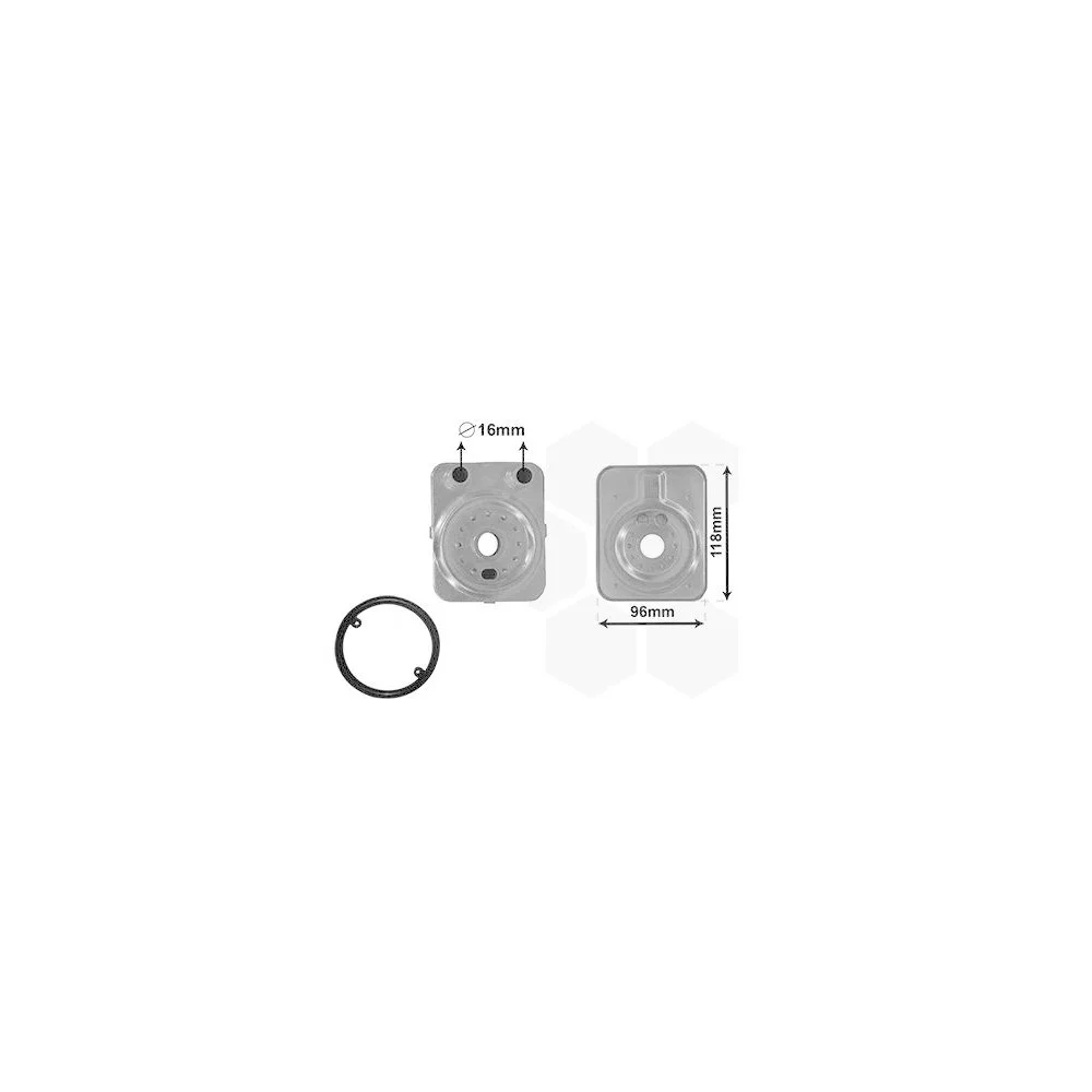 Масляный радиатор, моторное масло VAN WEZEL 58003093 *** IR PLUS *** для AUDI SEAT SKODA VW, фото №1