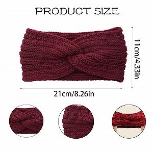 Повязка на голову Вязаная эластичная Осень-Зима Комплект из 4 штук synthetic.ua - Фото 1