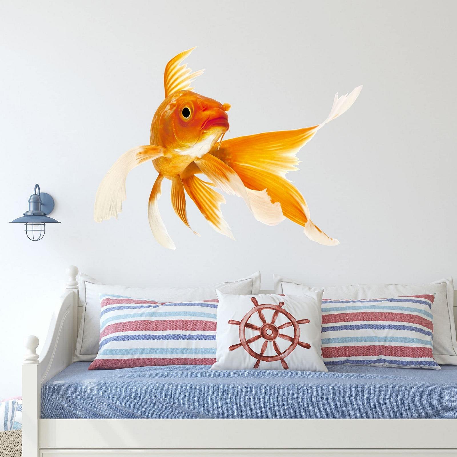 Наклейка на стіну GRAZDesign Золота рибка Водонепроникна 40 x 30 см, фото №4 Наклейка на стіну GRAZDesign Золота рибка Водонепроникна 40 x 30 см, фото №4