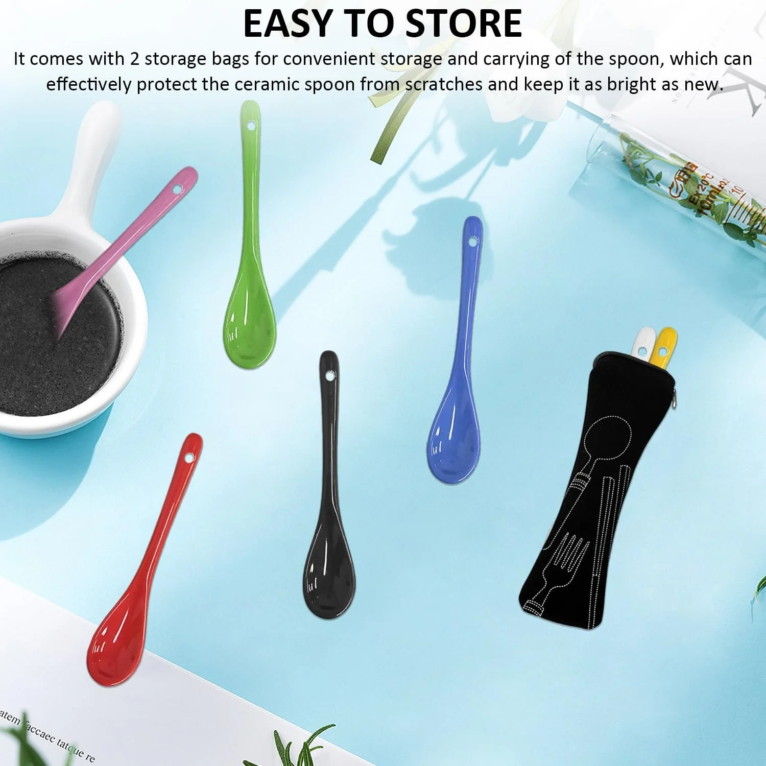 Набор керамических ложек 7 шт, фото №6