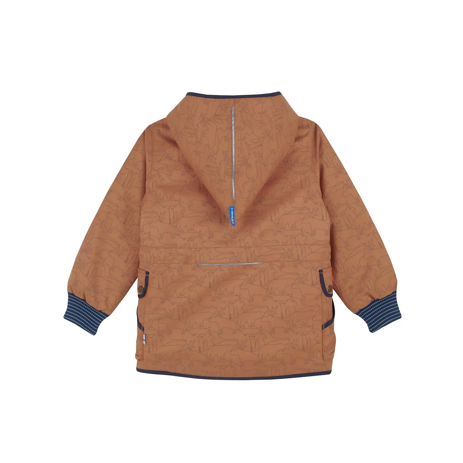 Дитяча парка 2-в-1 Finkid Kamu Ice Знімна стьобана підкладка Світловідбивний принт із зображенням тварин, фото №5