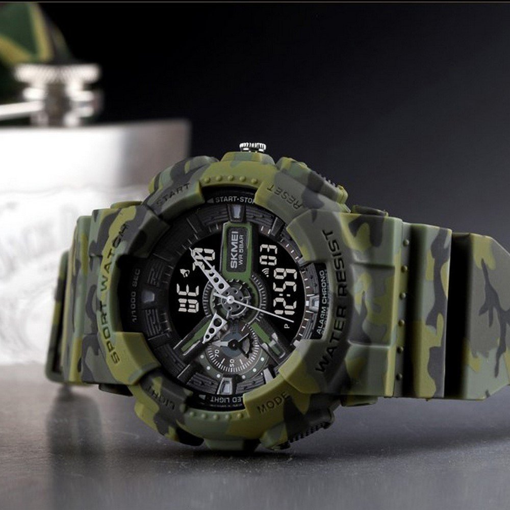 Годинник Skmei 1688 Military Green-Black, фото №2