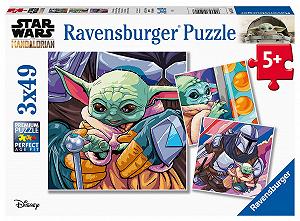 Пазл Ravensburger Star Wars The Mandalorian 3 x 49 деталей для детей от 5 лет - Фото 1