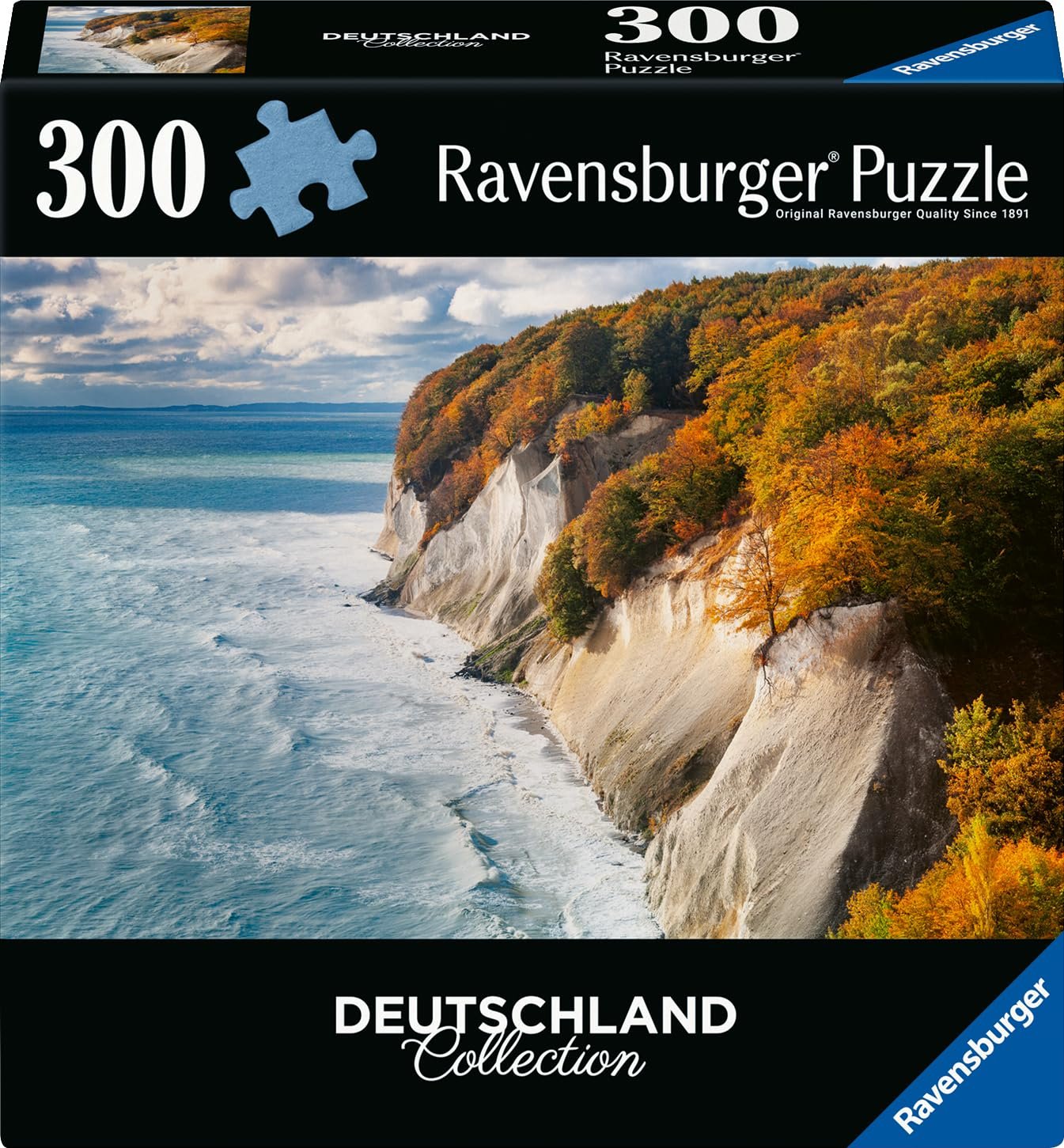 Пазл Ravensburger Germany Collection 12001479 Chalk Rocks on Rügen 300 элементов, фото №1 Пазл Ravensburger Germany Collection 12001479 Chalk Rocks on Rügen 300 элементов, фото №1