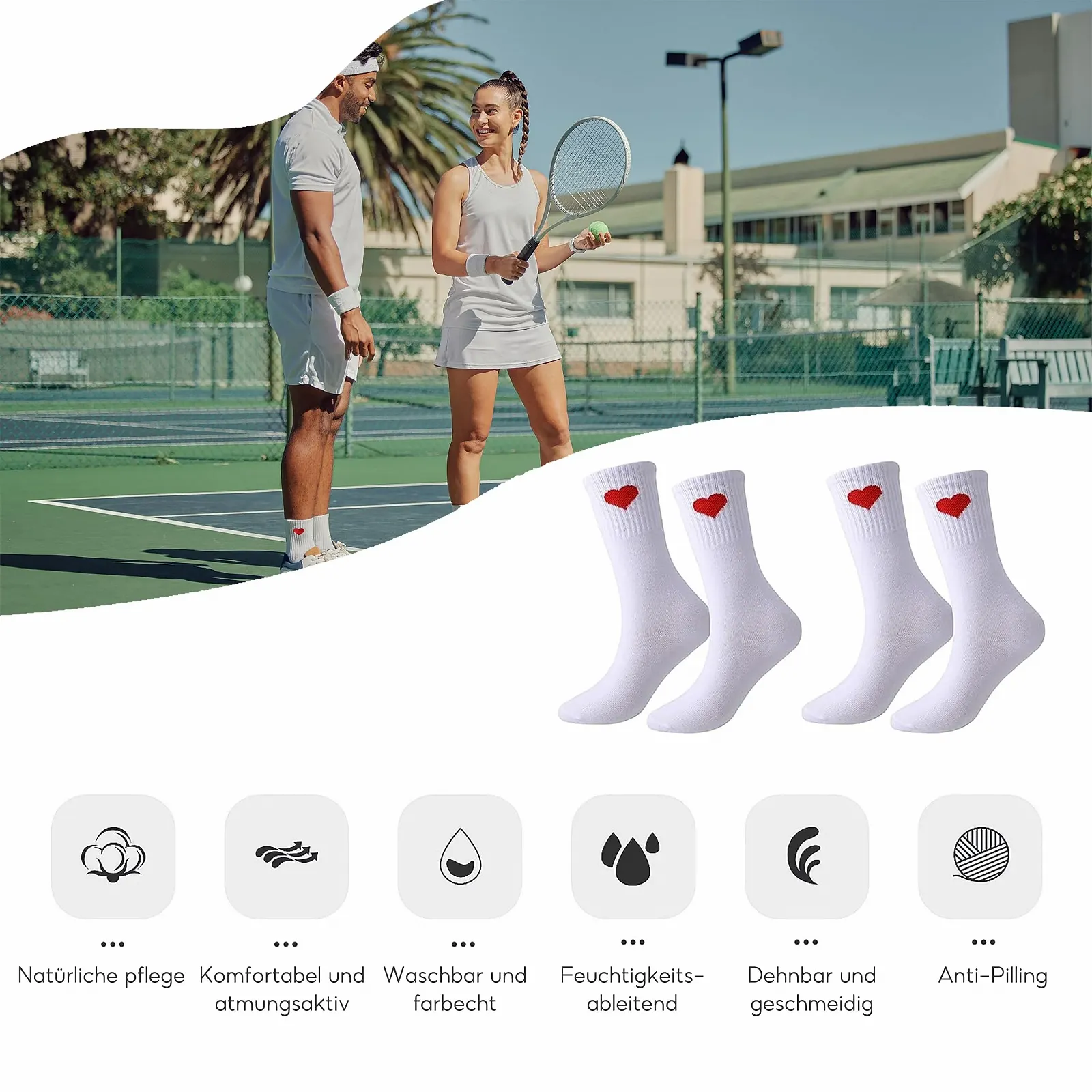 Носки женские теннисные с сердечками, 37-42, хлопковые, спортивные, 5 цветов: черный, белый, темно-серый, фото №6