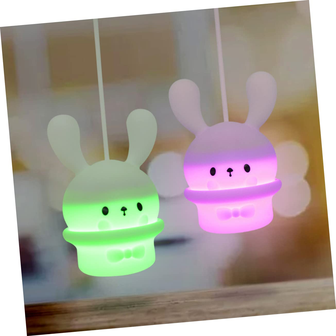 Лампа DOITOOL Pack of 5 Long Ear Rabbit силиконовая ночник детская кроличья лампа литиевая батарея пластиковая портативная белая, фото №2 Лампа DOITOOL Pack of 5 Long Ear Rabbit силиконовая ночник детская кроличья лампа литиевая батарея пластиковая портативная белая, фото №2