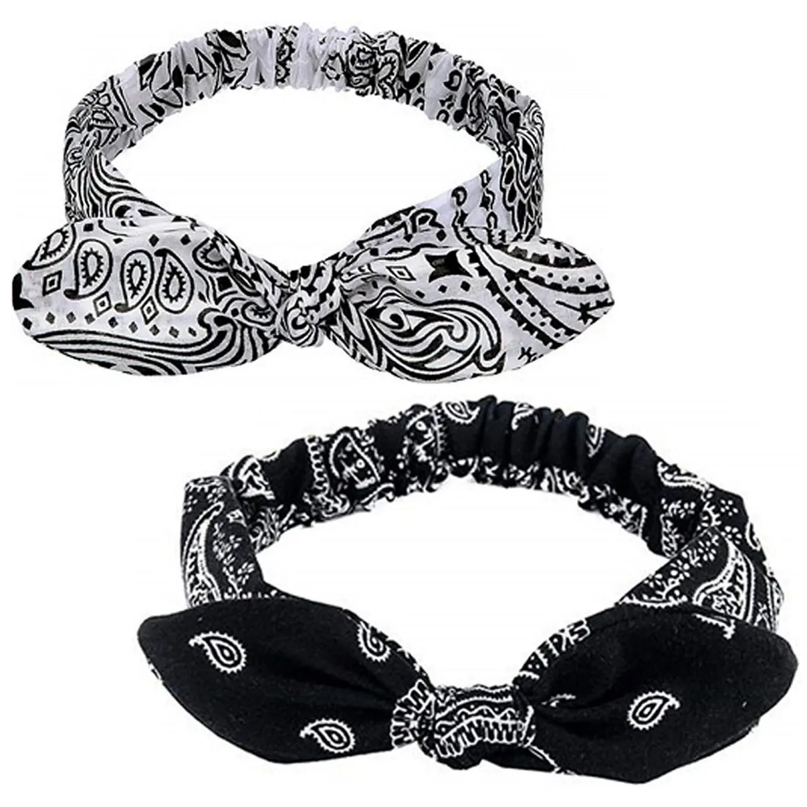 Пов'язка на голову з бантом, Boho, Жіноча, Еластична, фото №7