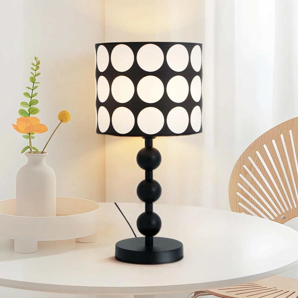 Настільна лампа ELINKUME Сучасна Приліжкова 3 колірні температури 50 см Чорна, фото №7