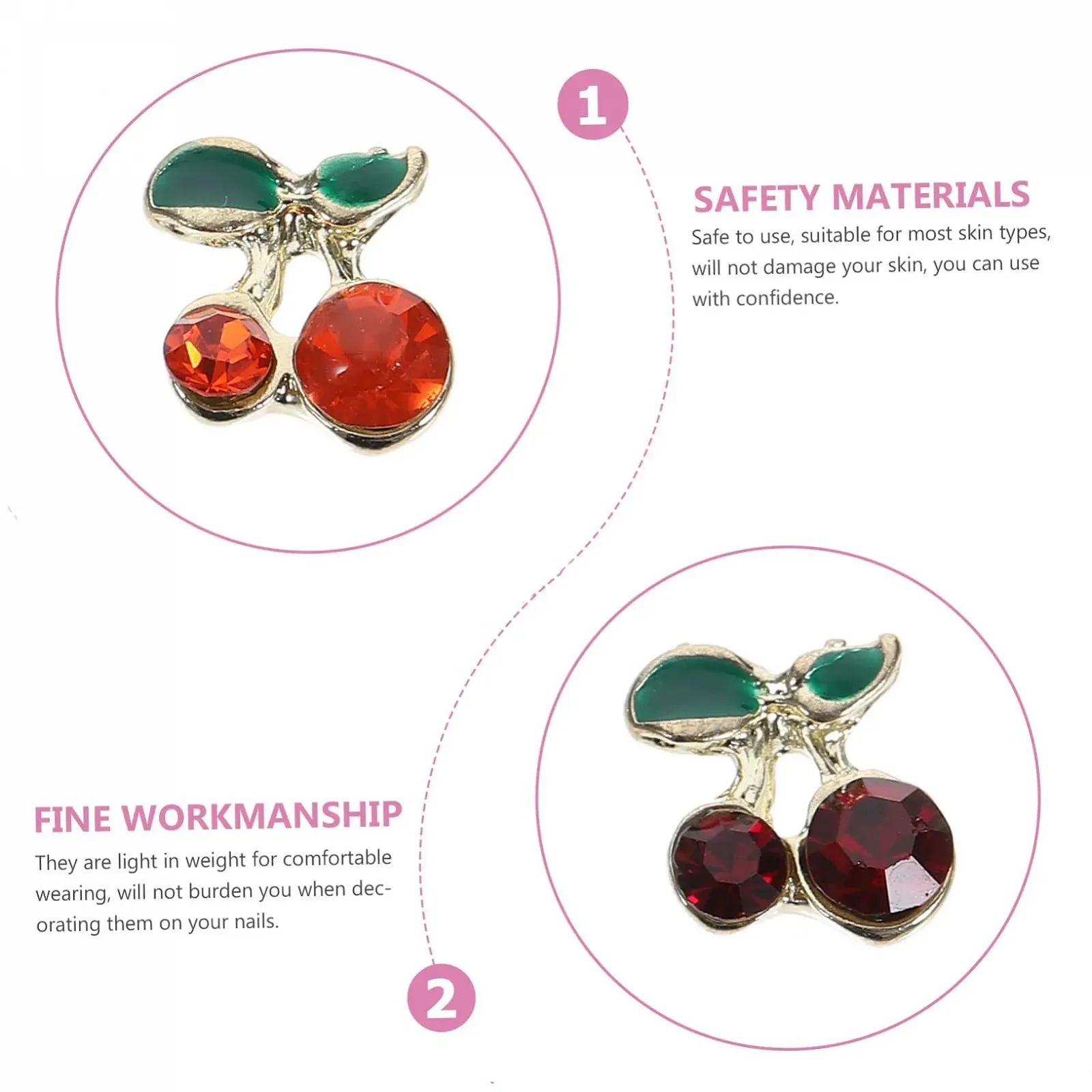 Стразы для ногтей Healeved Kirsch 240 шт., фото №5