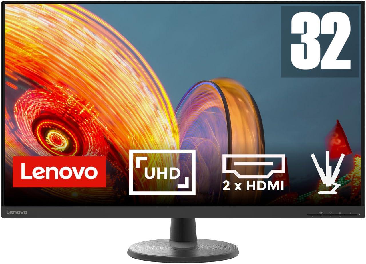 Монитор Lenovo D32u-40 31.5 дюйма 4K 3840 x 2160 60Hz 250 нит 4мс HDMI DisplayPort Черный, фото №1