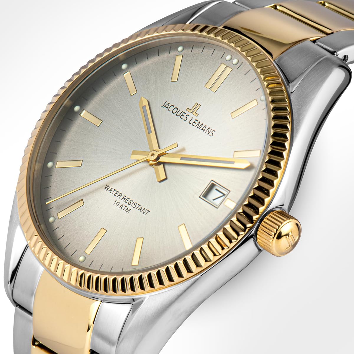 Часы JACQUES LEMANS Мужские Bi-Colour / Cерый 50-3J, серебряный, Классический, фото №3 Часы JACQUES LEMANS Мужские Bi-Colour / Cерый 50-3J, серебряный, Классический, фото №3