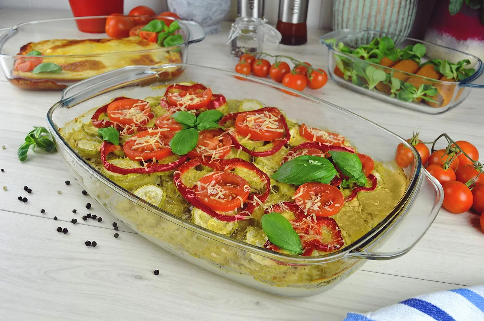 Набір форм для запікання Sendez з 3 шт. 1.4 л 2.3 л 3.6 л скляні прямокутні -50 °C до 400 °C Прозорий, фото №3