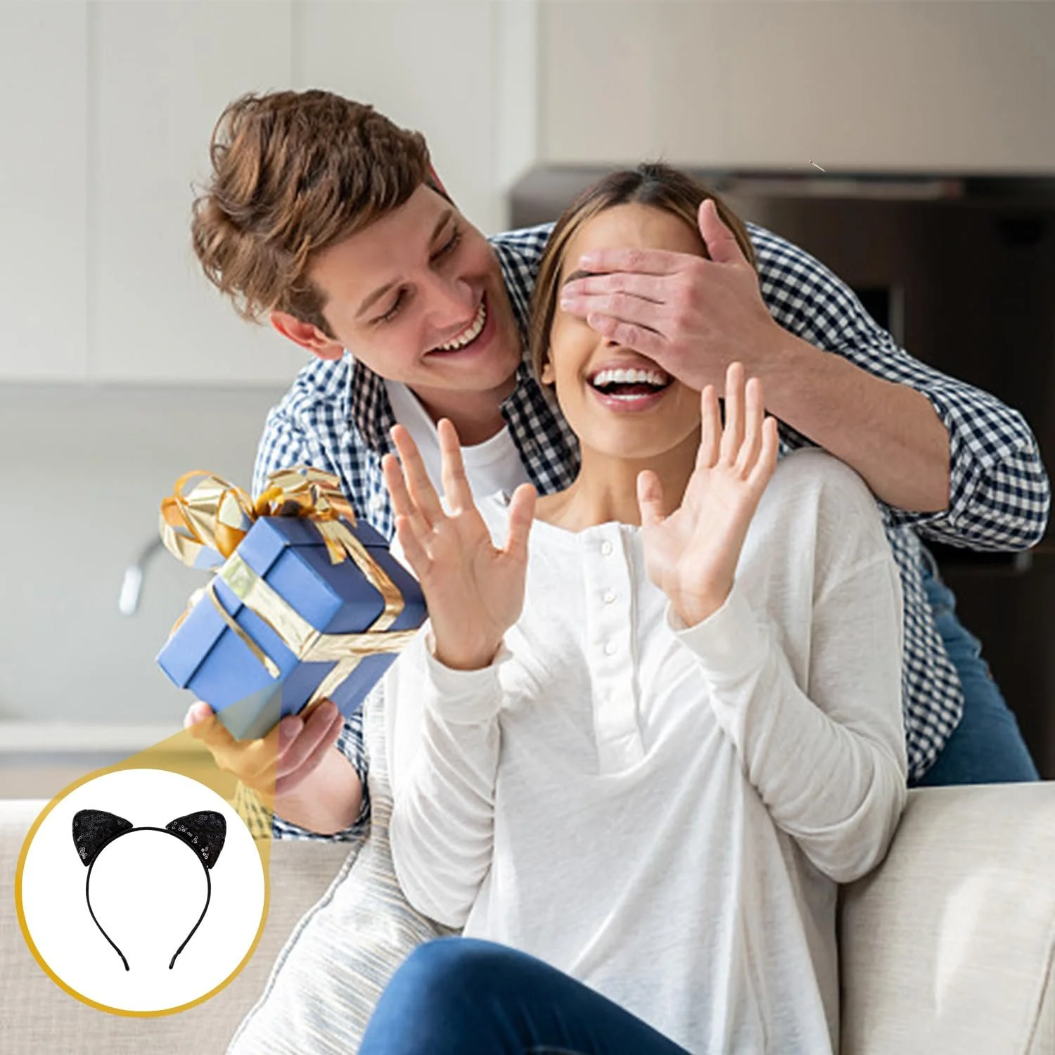 Обруч Вушка кота Блискітки, фото №6