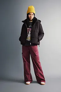 Жіноча зимова куртка Пальто DeFacto Relax Fit З капюшоном synthetic.ua - Фото 1