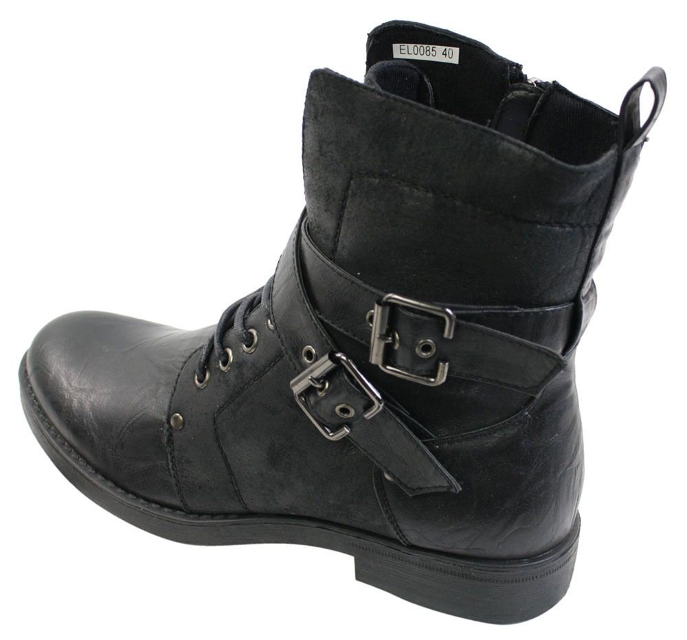 Ботинки Punk Rock Goth Elmo elong EL0085 Кожаные Коричневый Черный 39 EU, фото №4