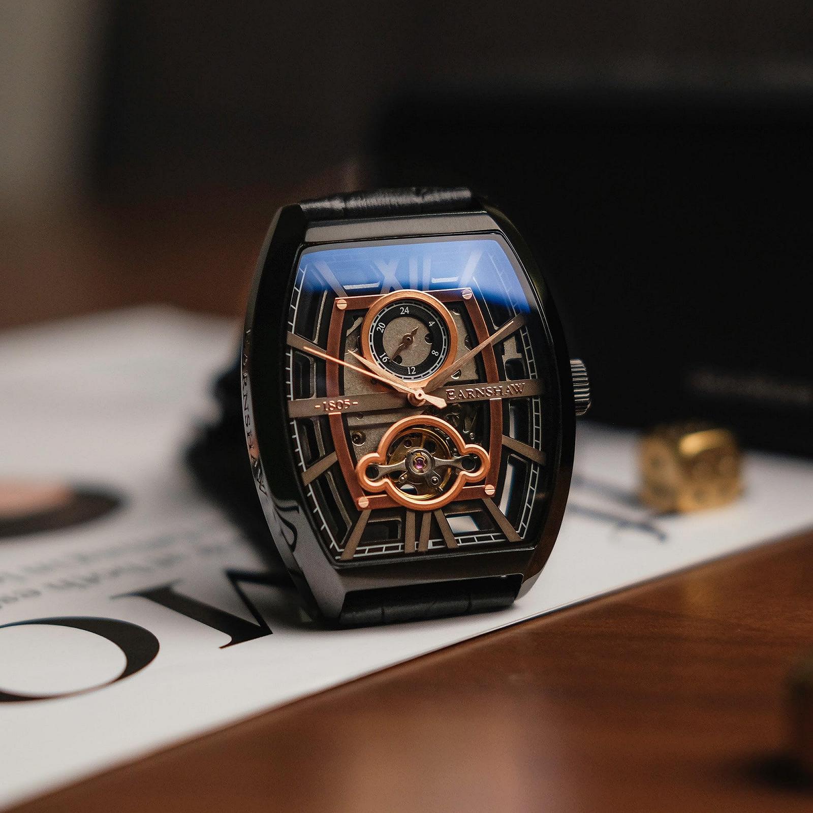 Часы Thomas Earnshaw Holborn Boulton 40 мм с автоматическим механическим механизмом и кожаным ремешком ES-8111, фото №2 Часы Thomas Earnshaw Holborn Boulton 40 мм с автоматическим механическим механизмом и кожаным ремешком ES-8111, фото №2