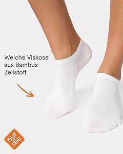 Носки Nur Die Bamboo Sneaker, 2 шт, женские, едва заметные, бамбуковые, мягкие synthetic.ua - Фото 1