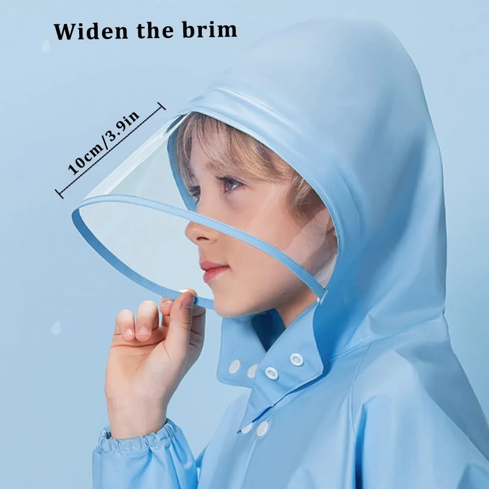 Детский дождевик Malaxlx Водонепроницаемая дождевая куртка с капюшоном Дождевое пончо Детский дождевой костюм Дождевая одежда с чехлом для рюкзака для мальчиков и девочек 2-8 лет, фото №3 Детский дождевик Malaxlx Водонепроницаемая дождевая куртка с капюшоном Дождевое пончо Детский дождевой костюм Дождевая одежда с чехлом для рюкзака для мальчиков и девочек 2-8 лет, фото №3