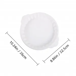 Форма для запікання керамічна Кругла з термостійкими ручками, закругленими краями та глянцевою поверхнею Біла synthetic.ua - Фото 1