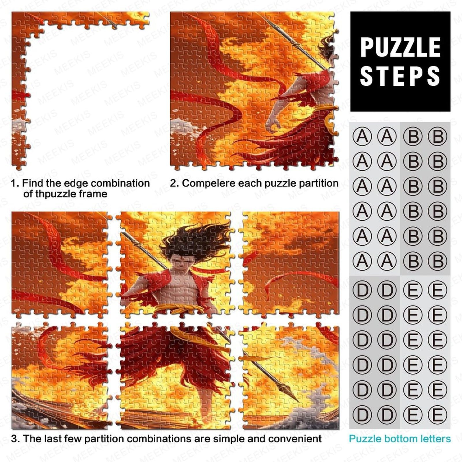 Пазлы Nezha Manga Style 1000 элементов 75 х 50 см, фото №3