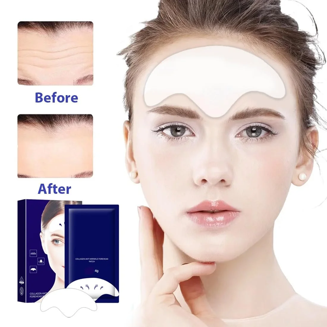 Пластыри JAWUZ для лба против морщин, 20 шт., фото №4