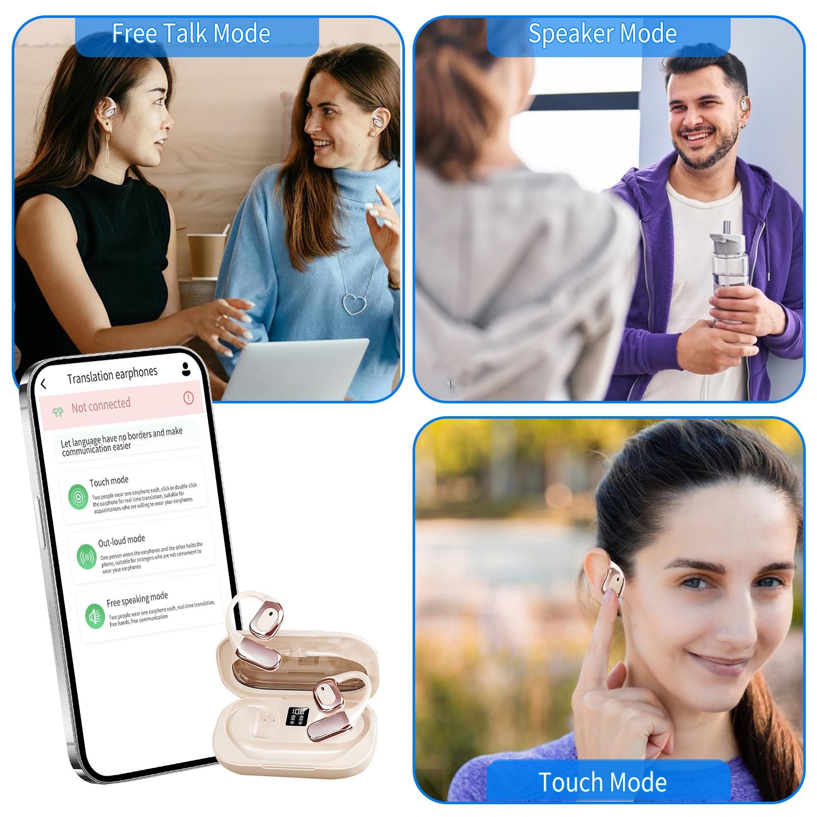 Наушники-переводчики Белый, фото №7 Наушники-переводчики Белый, фото №7