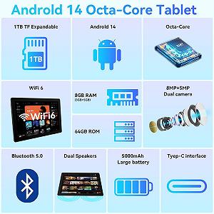 Планшет 10.1" FancyDay C10 3+5/64Gb 8 ядер Android 14 5000 mAh White ціна на synthetic.ua - Фото 1 Планшет 10.1" FancyDay C10 3+5/64Gb 8 ядер Android 14 5000 mAh White synthetic.ua - Фото 1