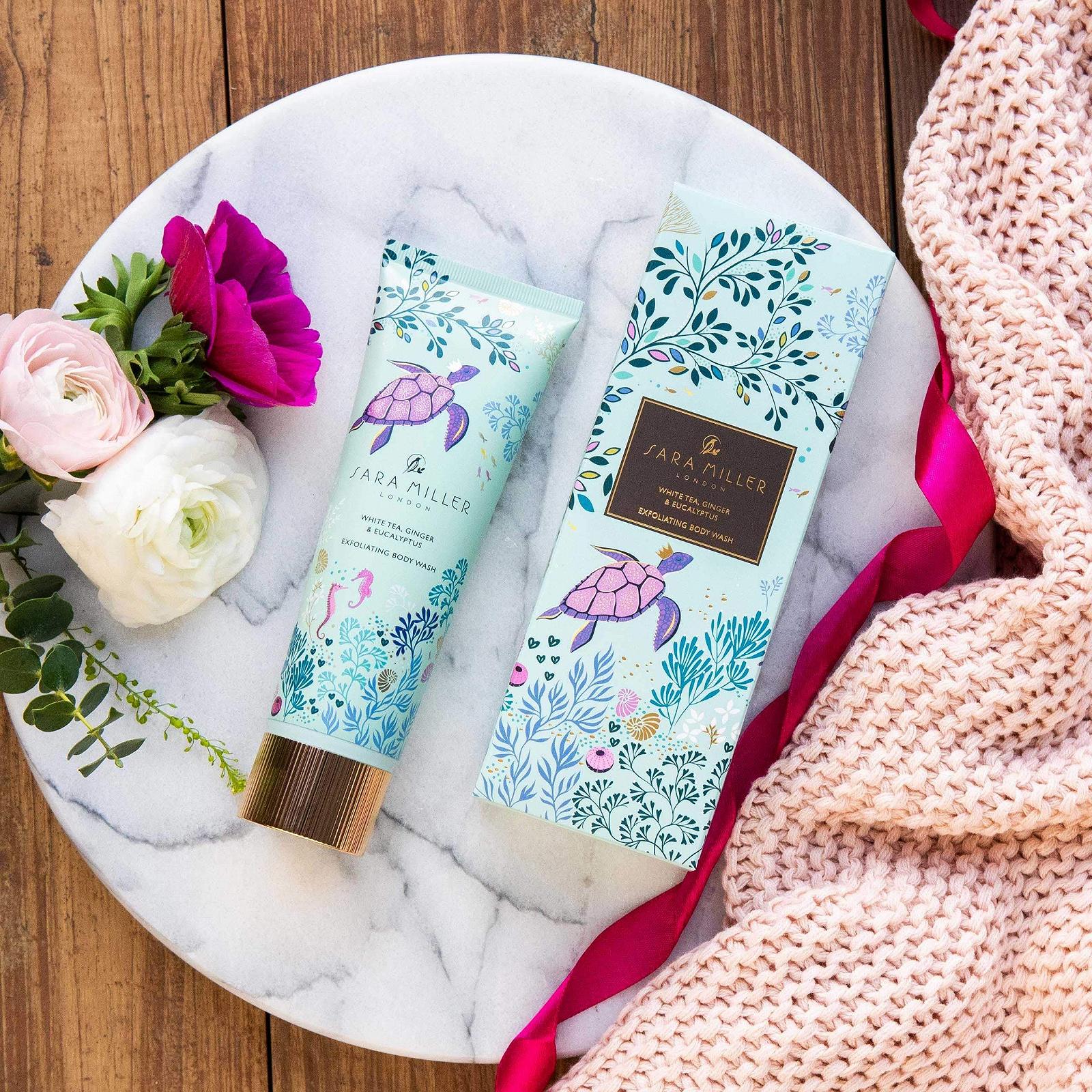 Відлущувальний гель для душу Sara Miller White Tea, Ginger and Eucalyptus 150 мл, фото №5