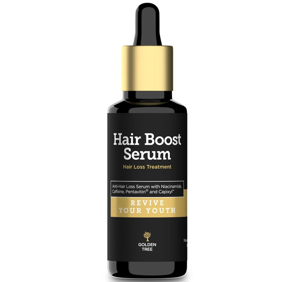 Сироватка Golden Tree Hair Boost - Сироватка для росту волосся з Pentavitin & Capixyl, фото №1