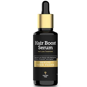 Сыворотка Golden Tree Hair Boost - Сыворотка для роста волос с Pentavitin & Capixyl - Сыворотка против выпадения волос для женщин и мужчин - Ускоряет рост волос - 50 мл - Фото 1