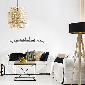 Наклейка на стіну Wandkings Hannover Skyline 100 x 20 см synthetic.ua - Фото 1