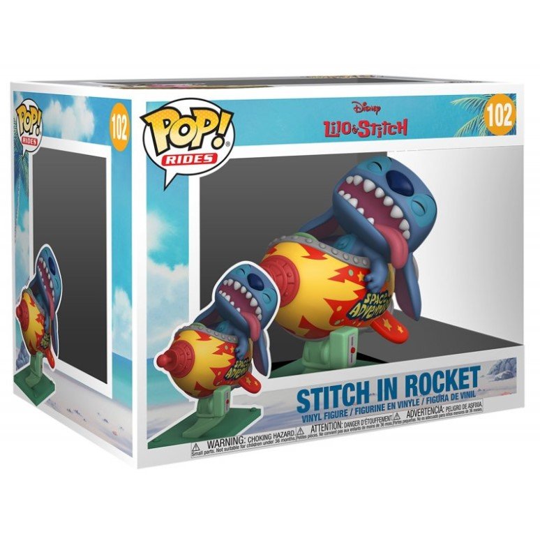 Фігурка Ліло і Стіч Фанко Поп Дісней Стіч в ракеті Funko Pop Disney Lilo Stitch Stitch in Rocket 10 см №102, фото №4