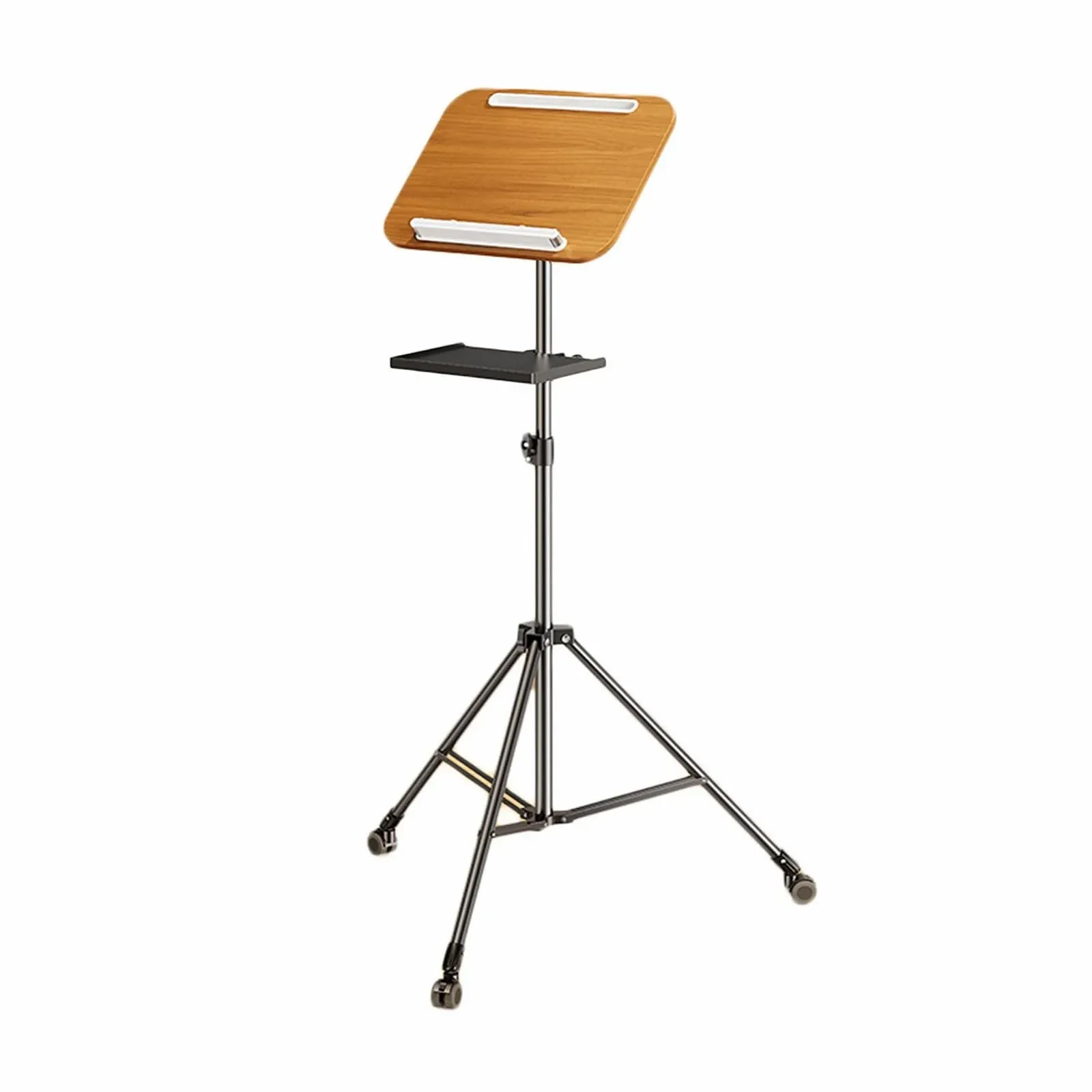 Напольная подставка для ноутбука Регулируемая подставка для проектора с колесами для дома, фото №1